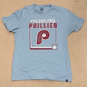 47 Brand Light Blue Philadelphia Phillies T-Shirt